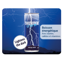 Thunderstorm, boisson énergétique